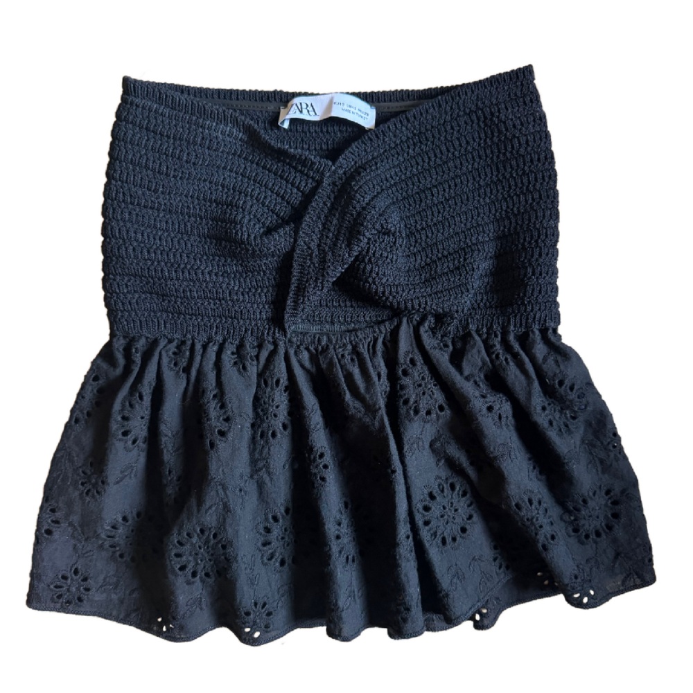 Zara Crochet and Lace Tube Top